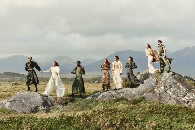 Ivana Miličević Among Eight Stars Fronting Ireland Fashion Week 2026 Campaign Ivana Miličević Among Eight Stars Fronting Ireland Fashion Week 2026 Campaign: the Ireland Fashion Week 2026 Coming Home campaign cast on the rocks at Roundstone, Connemara, photographed by Damian Foxe